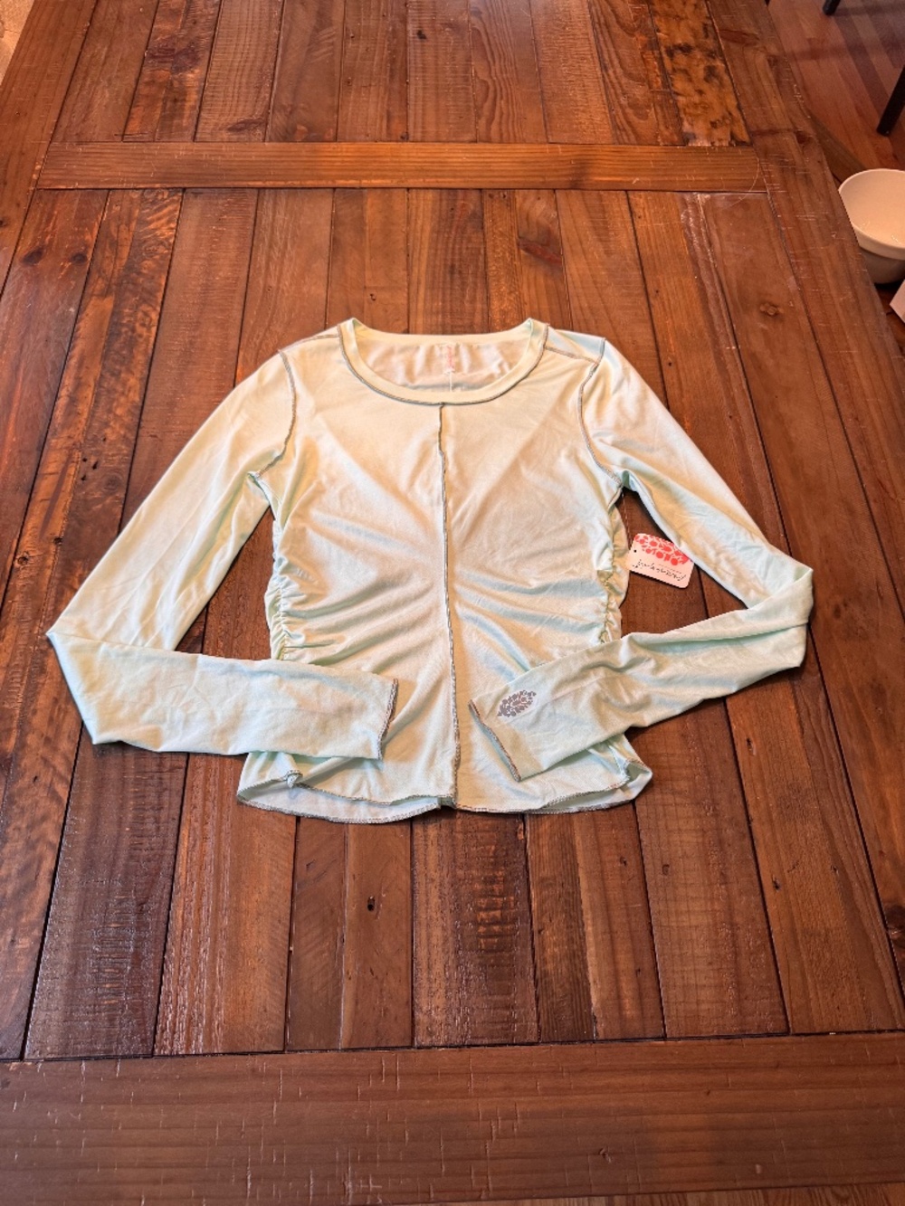 FP Movement Right On Run Long Sleeve Layer Top. Size XSmall. Pistachio Color